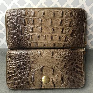Brahmin Double Zipper Wallet